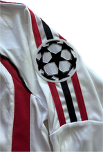 Load image into Gallery viewer, AC Milan Kaka Champions League Final Jersey 2006-2007 - Full Length Front View with Number 22 and Complete Adidas Design - Red and Black Long Sleeve Soccer