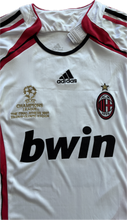 Load image into Gallery viewer,  Kaka AC Milan 2006-2007 Champions League Jersey - Side Profile View Showing Long Sleeve Design and Premium Adidas Construction - Number 22 Red and Black Soccer Jersey