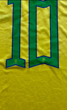 Load image into Gallery viewer, Neymar Jr. 10 Nike Brazil Jersey Yellow Leopard Design with CBF Crest MENS