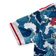 Load image into Gallery viewer, Japan National Team "Great Wave" Special Edition Jersey - Short Sleeve Hokusai "Kanagawa" Kit