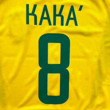 Load image into Gallery viewer, Kaka 8 Brazil Nike National Football Team Yellow 2002 World Cup Soccer Jersey Football Korea Japan