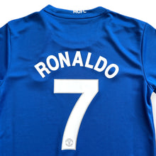 Load image into Gallery viewer, Kids Cristiano Ronaldo 7 Manchester United 2007-08 Blue Retro Jersey & Shorts Set Nike