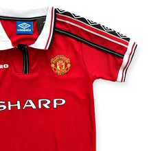 Load image into Gallery viewer, Kids David Beckham 7 Manchester United 1998-99 Retro Home Jersey & Shorts Set Umbro