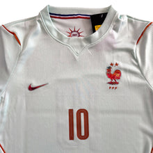 Load image into Gallery viewer, Kids Kylian Mbappe 10 France 2026 World Cup Away Jersey & Shorts Set Nike - Ice Blue & Vintage Crest