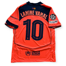 Load image into Gallery viewer, Lamine Yamal #10 FC Barcelona Nike 2025-26 Third Jersey - Total 90 "Bright Mango" Champions League Edition MEN