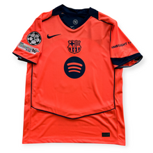 Load image into Gallery viewer, Lamine Yamal #10 FC Barcelona Nike 2025-26 Third Jersey - Total 90 "Bright Mango" Champions League Edition MEN