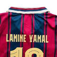 Load image into Gallery viewer, Lamine Yamal #19 FC Barcelona 2025-26 125th Anniversary Home Kids Kit - Nike Jersey & Shorts Set