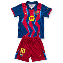 Load image into Gallery viewer, Lamine Yamal #19 FC Barcelona 2025-26 Fourth "Senyera" Kids Kit Nike - La Liga Special Edition - Jersey & Shorts Set