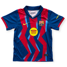 Load image into Gallery viewer, Lamine Yamal #19 FC Barcelona 2025-26 Fourth "Senyera" Kids Kit Nike - La Liga Special Edition - Jersey & Shorts Set