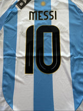 Load image into Gallery viewer, Argentina Lionel Messi 10 Adidas FIFA 3 Star World Cup Star 2024 Copa Gold Edition Jersey MENS