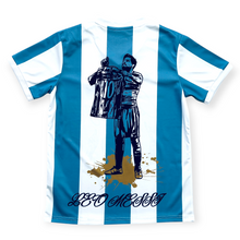 Load image into Gallery viewer, Lionel Messi #10 Argentina "La Pulga" Special Edition Kids Kit - World Cup 3-Star Away - Jersey & Shorts Set