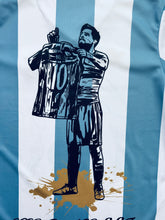 Load image into Gallery viewer, Lionel Messi #10 Argentina "La Pulga" Special Edition Kids Kit - World Cup 3-Star Away - Jersey & Shorts Set
