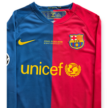 Load image into Gallery viewer, Lionel Messi #10 FC Barcelona 2008-2009 Home Long Sleeve Men's Jersey - Rome Final Edition