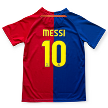 Load image into Gallery viewer, Lionel Messi #10 FC Barcelona Retro Kids Kit - Nike 2009 Champions League Final Roma Edition - Jersey & Shorts Set