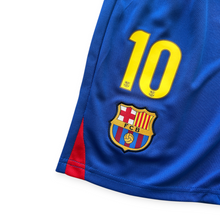 Load image into Gallery viewer, Lionel Messi #10 FC Barcelona Retro Kids Kit - Nike 2009 Champions League Final Roma Edition - Jersey & Shorts Set