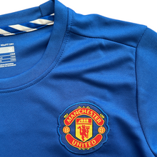 Load image into Gallery viewer, Manchester United 2007/2008 Cristiano Ronaldo Blue Nike Soccer Jersey Blue Champions League YOUTH KIDS