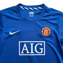 Load image into Gallery viewer, Manchester United 2007/2008 Cristiano Ronaldo Blue Nike Soccer Jersey Blue Champions League YOUTH KIDS