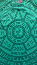 Load image into Gallery viewer, Close up of Mexico 2026 back jersey with aztec and mexican eagle