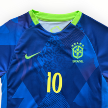 Load image into Gallery viewer, Neymar Jr #10 Brazil Nike 2025-26 Away Jersey Kit - Youth/Kids Blue & Green Edition