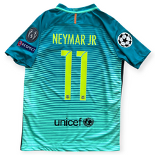 Load image into Gallery viewer, Neymar Jr #11 FC Barcelona 2015-2016 Third Men's Jersey - "Teal Glow" Champions Edition