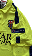 Load image into Gallery viewer, Neymar Jr #11 Nike Barcelona 2015-16 Away Jersey - Champions League & World Champions Patch left sleeve