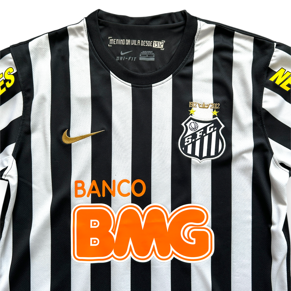 Santos FC 長袖シャツ NEYMAR JR 11 Neymar Jr #11 Santos FC Retro Home Jersey - 2011-12 Long Sleeve 