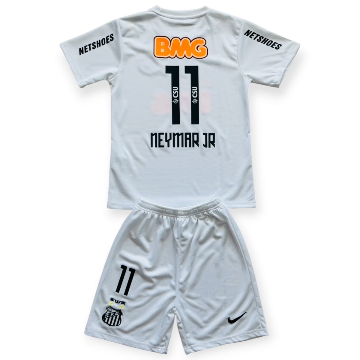 Neymar Jr #11 Santos FC Retro Home Jersey - 