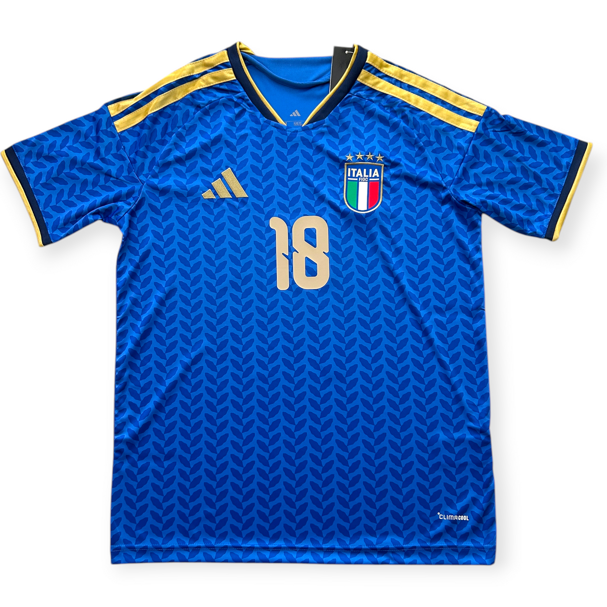 Nicolò Barella #18 Italy 2026 World Cup Home Jersey - 