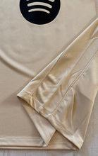 Load image into Gallery viewer, "FC Barcelona x Kobe Mamba Lamine Yamal #10 Jersey Complete View - Nike Special Edition Beige Kit with UNHCR Partnership, Official Patches, and Authentic Design" Side View