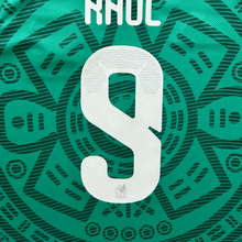 Load image into Gallery viewer, RAÚL #9 Mexico 2026 Adidas Aztec Sun Stone Green Jersey World Cup