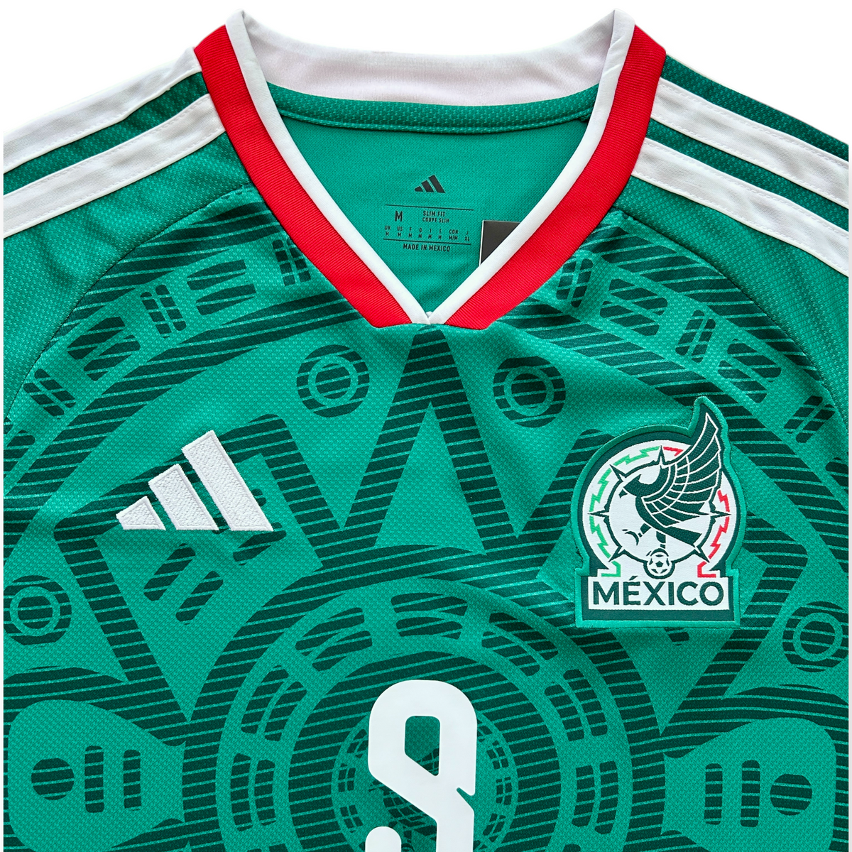RAÚL #9 Mexico 2026 Adidas Aztec Sun Stone Green Jersey World Cup