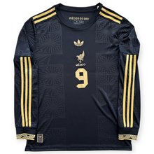 Load image into Gallery viewer, RAÚL #9 Mexico "Mexico de Oro" Black & Gold Jersey - Adidas Originals Special Edition Long Sleeve