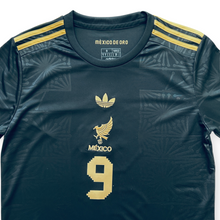 Load image into Gallery viewer, RAÚL #9 Mexico "Mexico de Oro" Black & Gold Jersey - Adidas Originals Special Edition