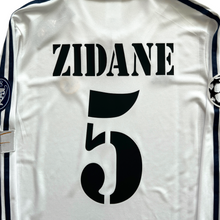 Load image into Gallery viewer, Real Madrid 2002-03 Retro Home Long Sleeve Jersey Zinedine Zidane #5 UCL Final Edition Adidas MENS