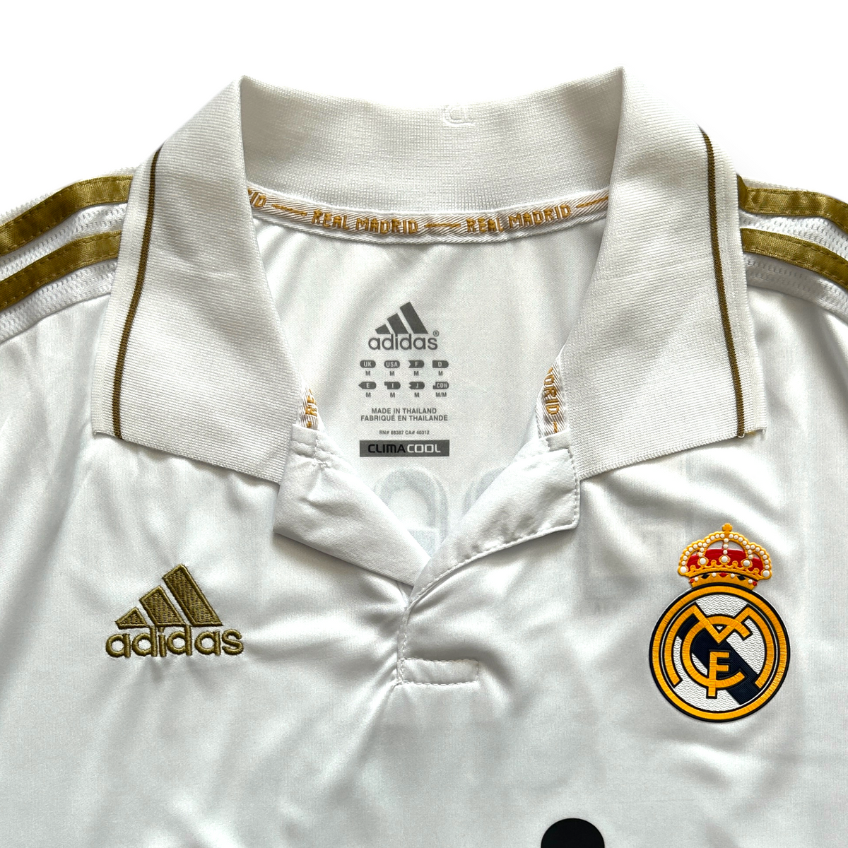 Real Madrid 2011-12 Home Jersey Cristiano Ronaldo #7 Adidas Gold
