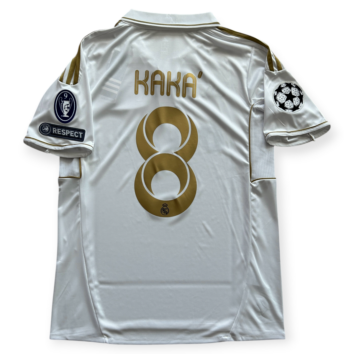 Real Madrid KAKA' 8番　ユニフォーム Real Madrid 2011-12 Home Jersey Kaká #8 Special Edition UCL Gold