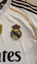 Load image into Gallery viewer, Real Madrid Mbappé Bellingham 2025-26 Adidas Home Jersey with Intercontinental & 15x Real Madrid logo view