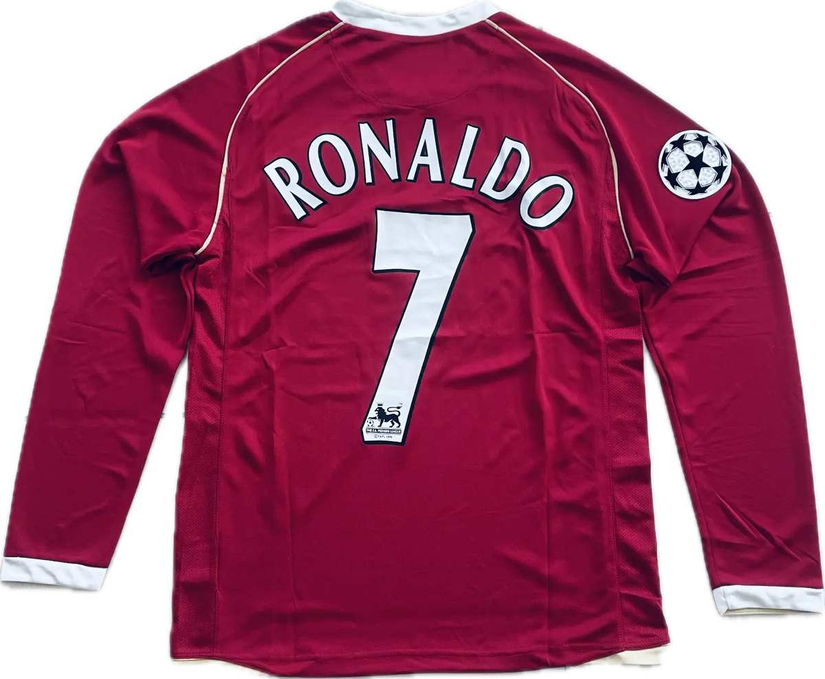 Manchester United Cristiano Ronaldo Nike 2006 2007 Home Soccer Jersey Football Patch King