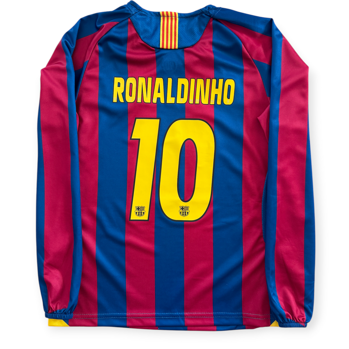 FCバルセロナ RONALDINHO 10 ユニフォーム 長袖 Ronaldinho 10 FC Barcelona 2005-06 Nike Home Retro Long Sleeve