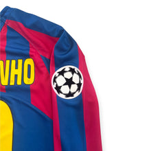 Load image into Gallery viewer, Ronaldinho 10 FC Barcelona 2006 Champions League Final Long Sleeve Retro Jersey Nike