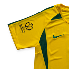 Load image into Gallery viewer, Ronaldinho 11 Brazil Nike National Football Team MENS Yellow 2002 World Cup Soccer Jersey Korea Japan MENS