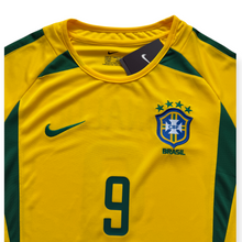 Load image into Gallery viewer, Ronaldo 9 Brazil Nike National Football Team Yellow 2002 World Cup Soccer Jersey Korea Japan