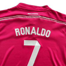 Load image into Gallery viewer, Ronaldo Jersey #7 Madrid 2014-2015 Adidas Real Madrid Soccer Jersey Champions Pink Youth Kids