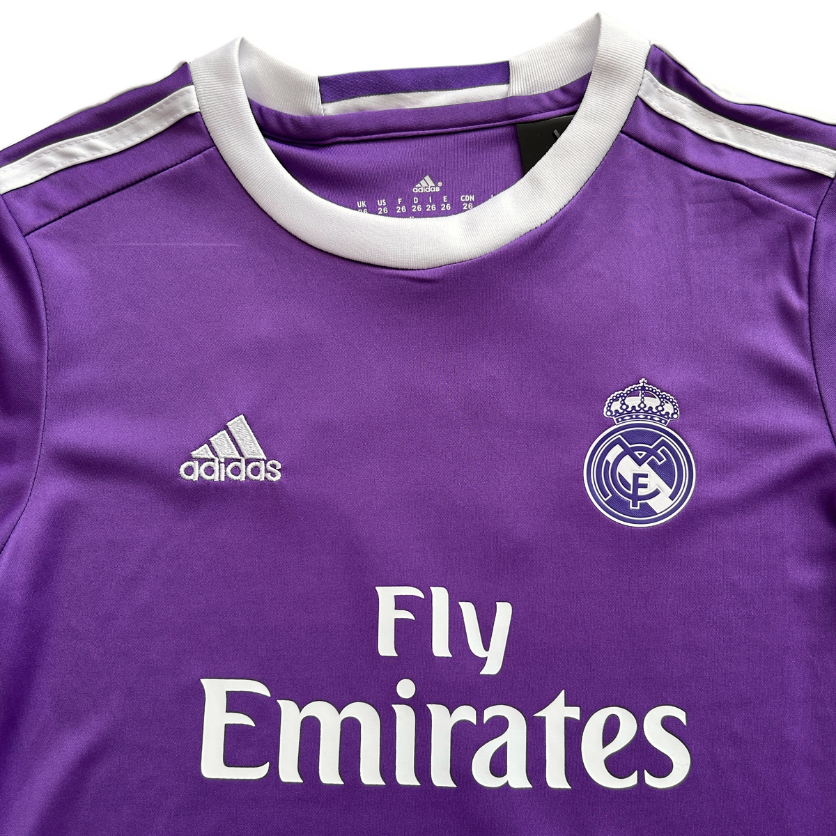 Ronaldo Jersey #7 Madrid 2016-2017 Adidas Real Madrid Soccer