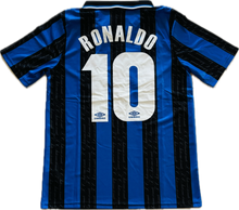 Load image into Gallery viewer, Ronaldo Nazario #10 Inter Milan Retro Jersey - 1997-98 Home "Il Fenomeno" Edition - Umbro Men's