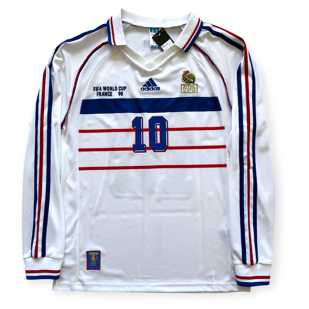 Zinedine Zidane #10 France Retro Away Jersey - 1998 World Cup