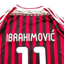 Load image into Gallery viewer, Zlatan Ibrahimović AC Milan Home Jersey 2011/2012 - Champions League with Scudetto Patch