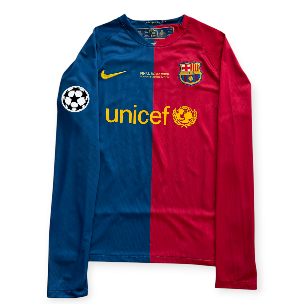 Messi 10 FC Barcelona 2009 Nike Final Roma Champions League Long