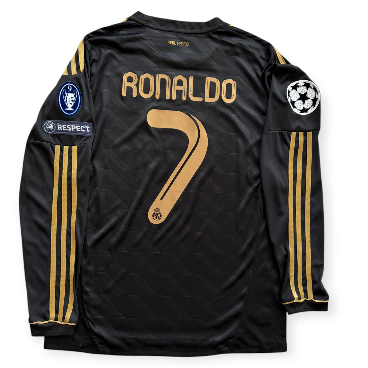 Cristiano Ronaldo 2011-12 Real Madrid Adidas Away Black long