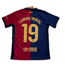 Load image into Gallery viewer, Lamine Yamal #19 FC Barcelona x Travis Scott Cactus Jack Men’s Soccer Jersey Back